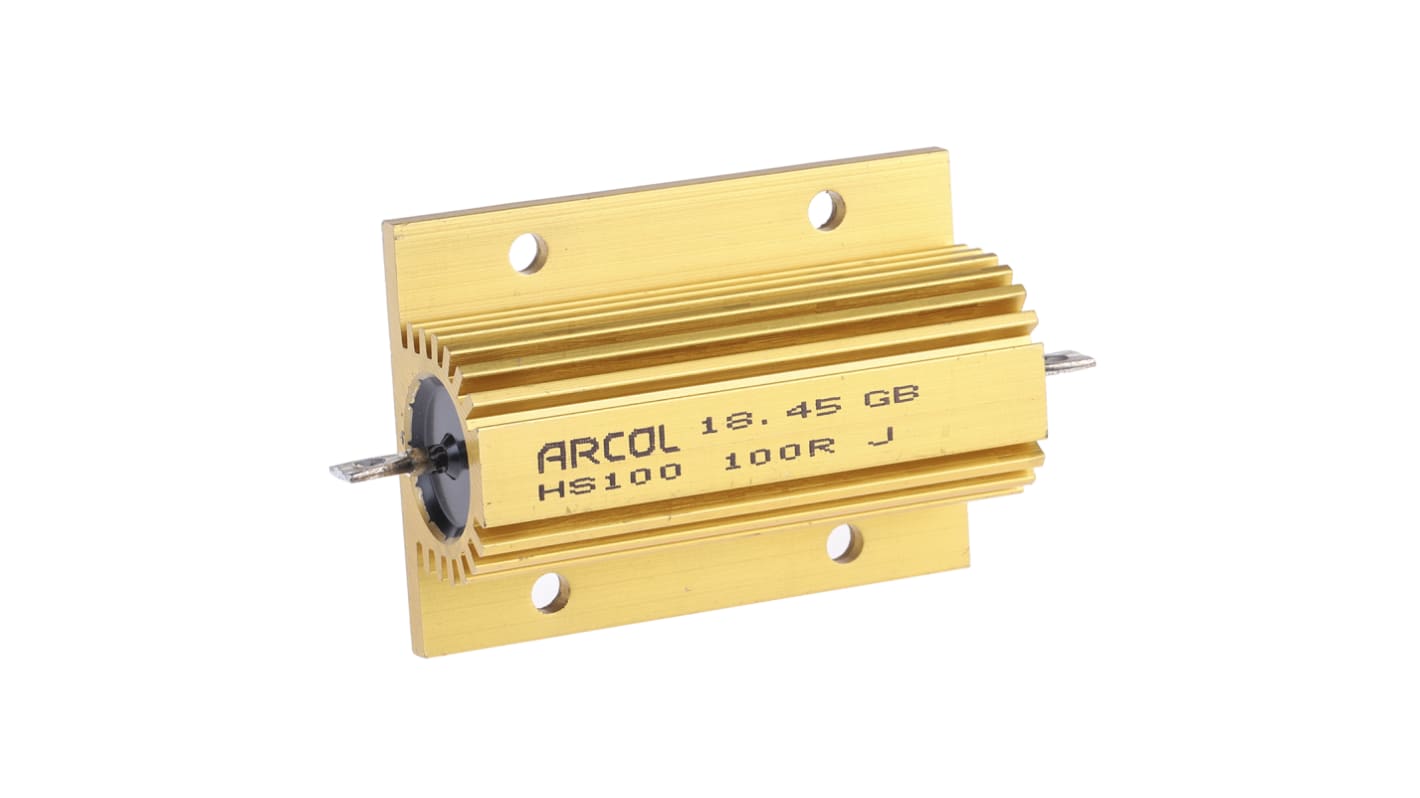 Arcol, 100Ω 100W Wire Wound Chassis Mount Resistor HS100 100R J ±5 RS