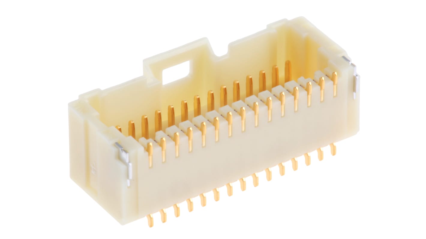 Molex Pico-Clasp Series Right Angle Surface Mount PCB Header, 30 Contact(s), 1.0mm Pitch, 2 Row(s), Shrouded