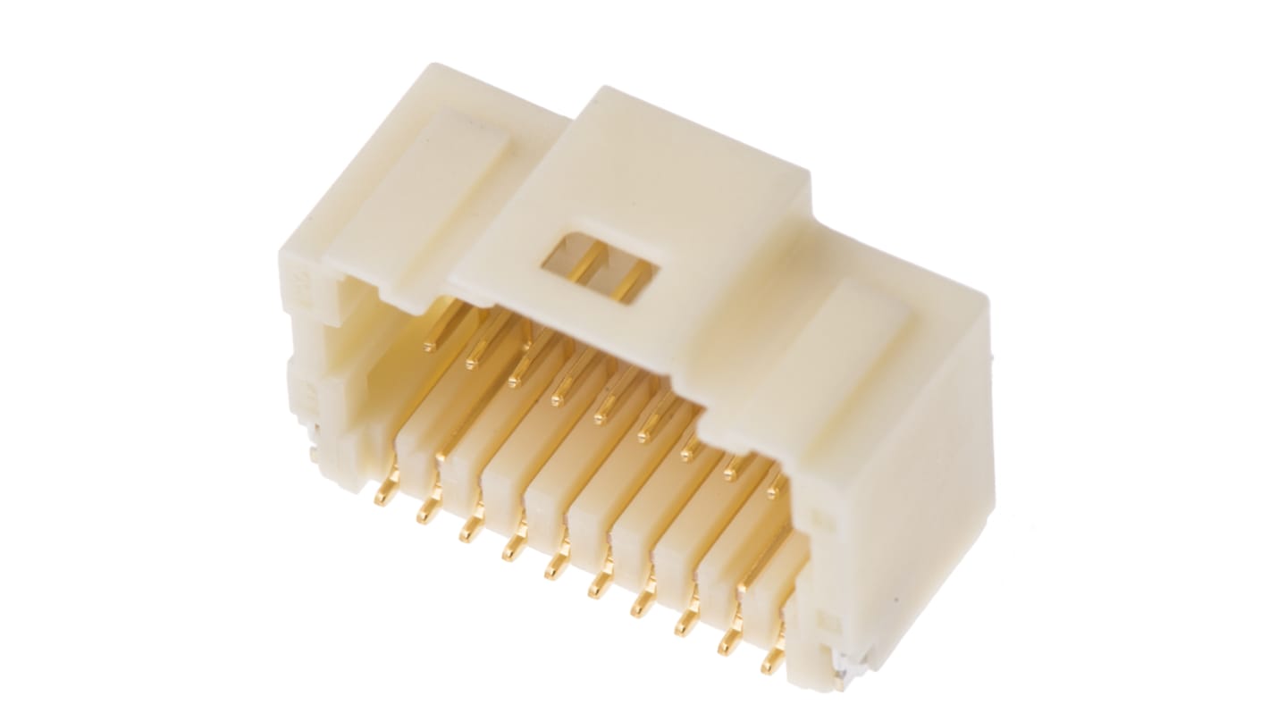 Embase pour CI Molex, Pico-Clasp, 20 pôles , 1.0mm, 2 rangées , 1.0A, Angle droit