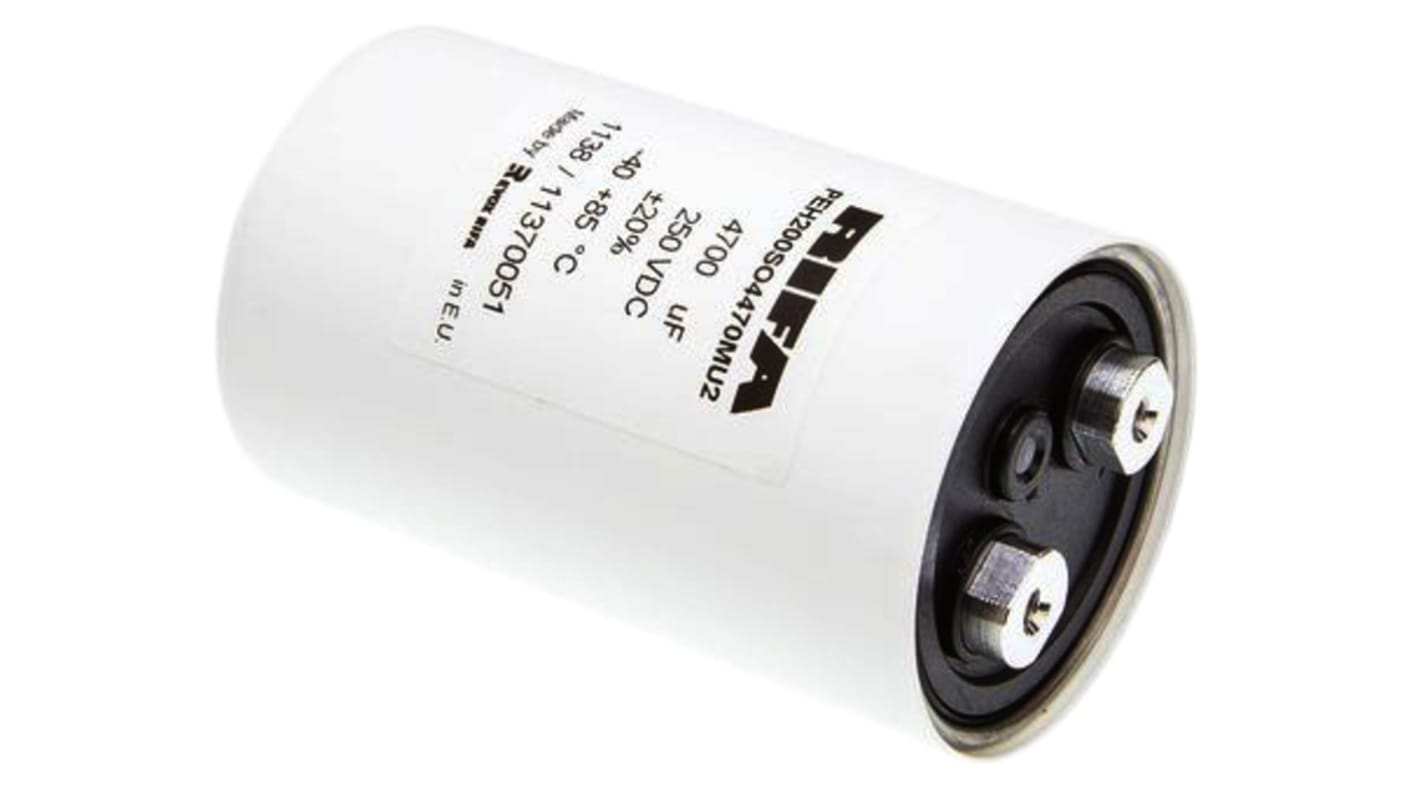 KEMET 4700μF Aluminium Electrolytic Capacitor 250V dc, Screw Terminal - PEH200SO4470MU2