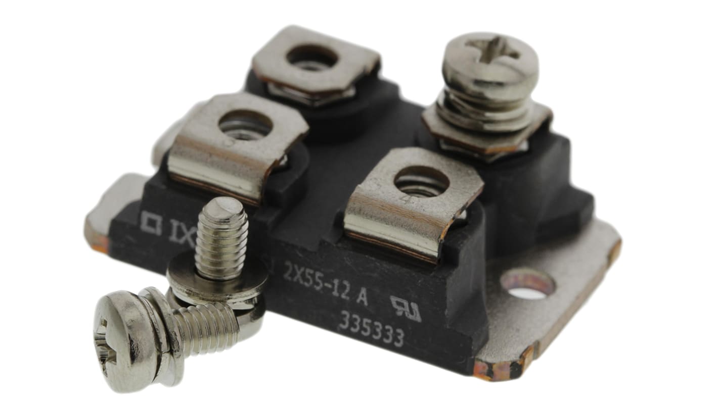 IXYS 1200V 56A, Dual Rectifier Diode, 4-Pin SOT-227B DSI2X55-12A