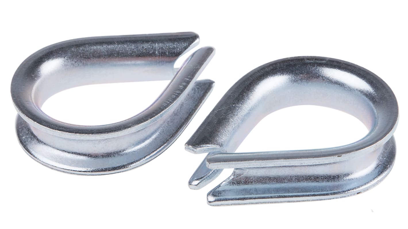 RS PRO Kausche Stahl Galvanisiert, 6mm