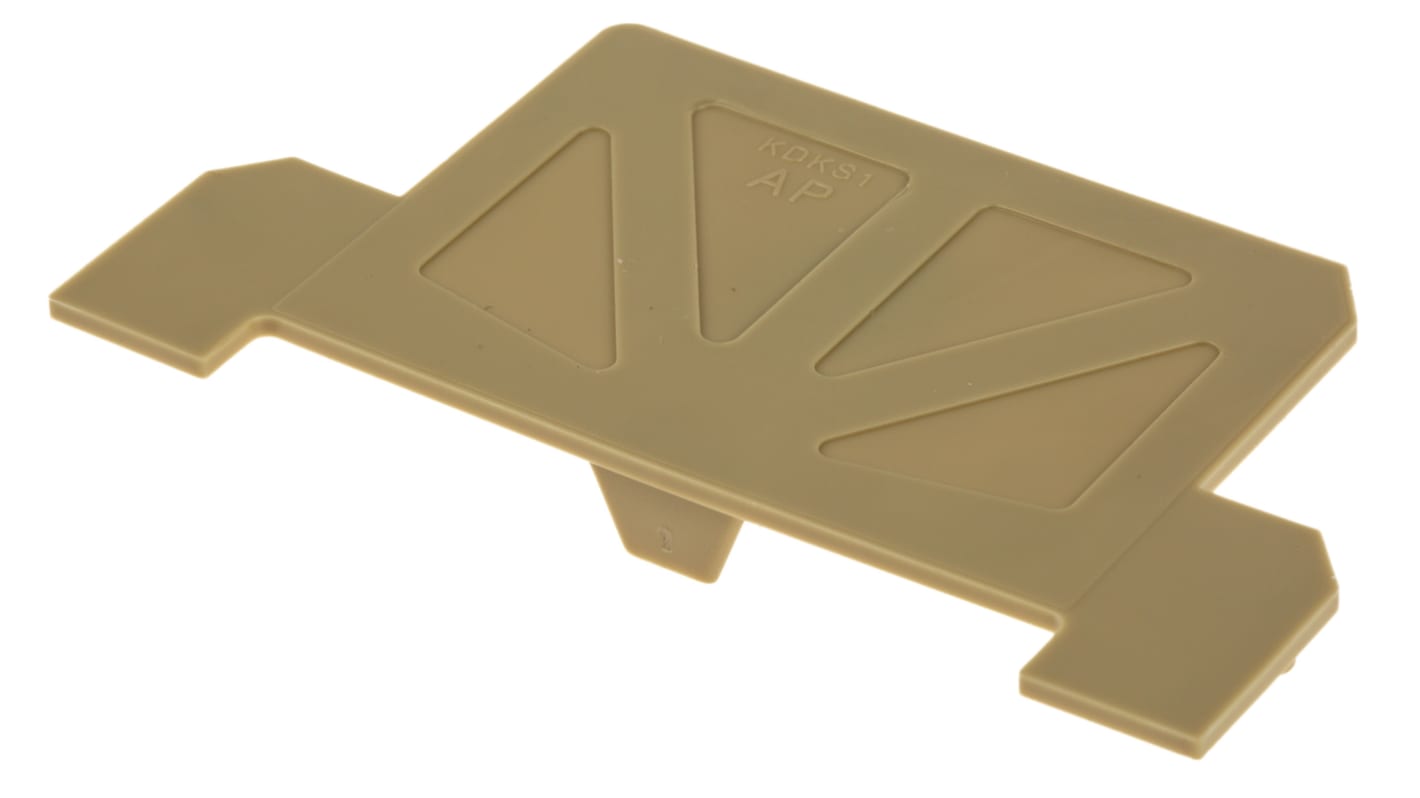 Weidmüller AP KDKS Series End Cover for Use with DIN Rail Terminal Blocks