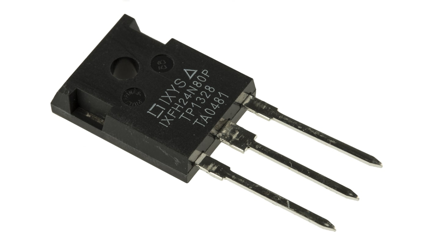 N-Channel MOSFET, 24 A, 800 V, 3-Pin TO-247AD IXYS IXFH24N80P