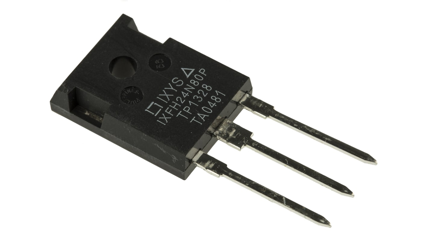 IXYS HiperFET, Polar IXFH24N80P N-Kanal, THT MOSFET 800 V / 24 A 650 W, 3-Pin TO-247AD