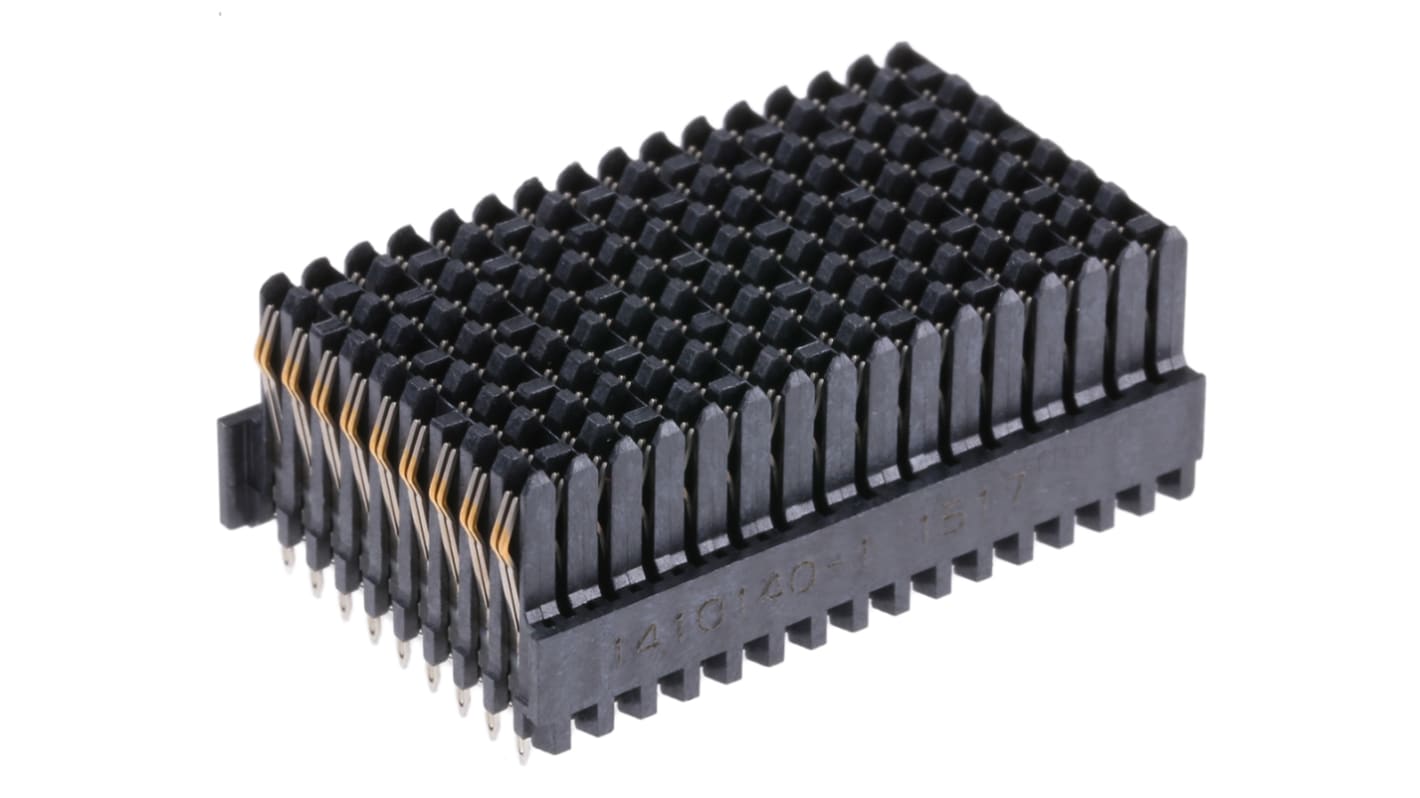 Connettore backplane TE Connectivity serie MULTIGIG RT 2 Femmina, 144 vie, 9 file, passo 1.8mm, a , Saldare Montaggio