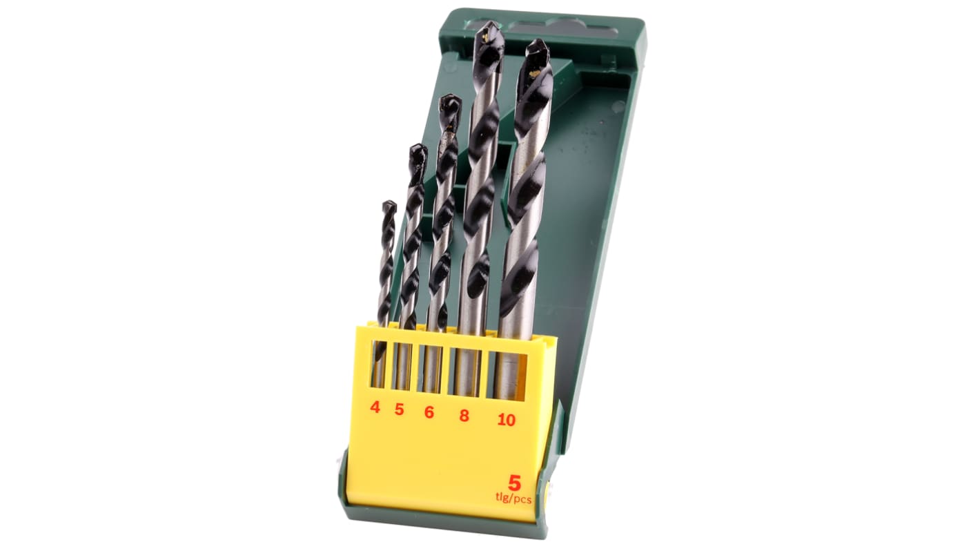 2607019444 Bosch 5Piece Twist Drill Bit Set for Masonry, 10mm Max