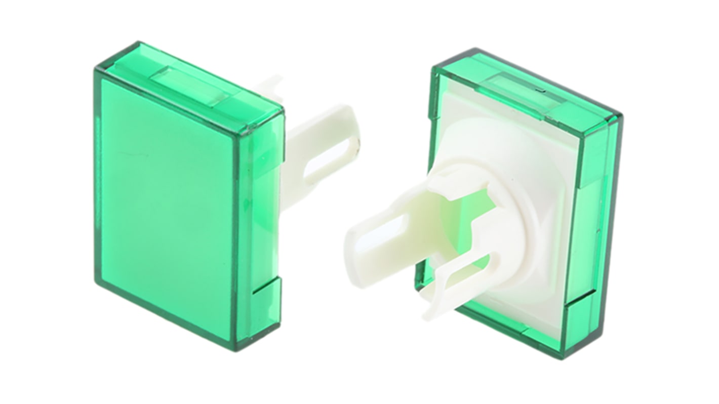 Omron Green Rectangular Push Button Lens