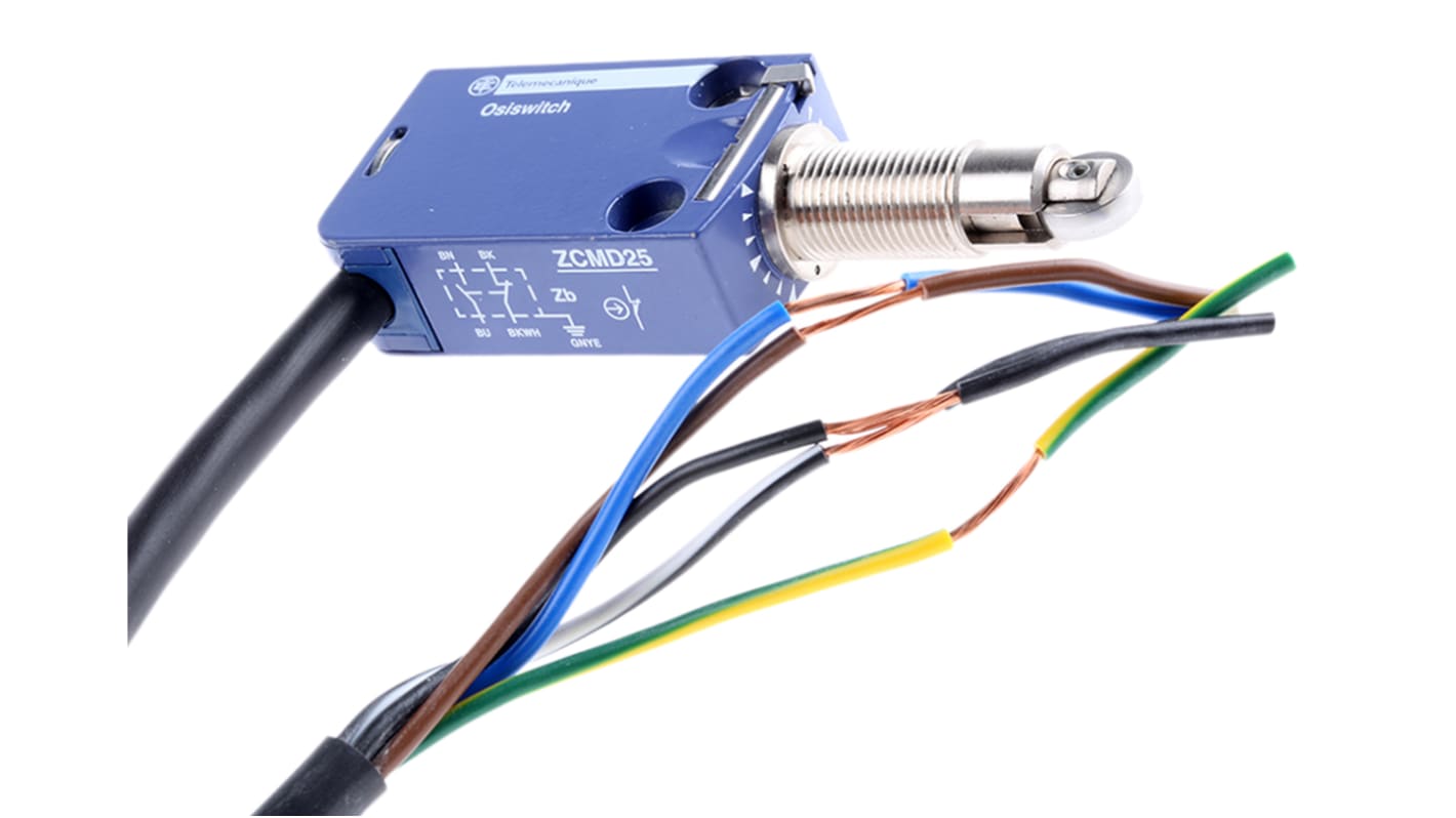 Interrupteur de fin de course Telemecanique Sensors OsiSense XC, Poussoir, NO/NF, 1,5A, 240V