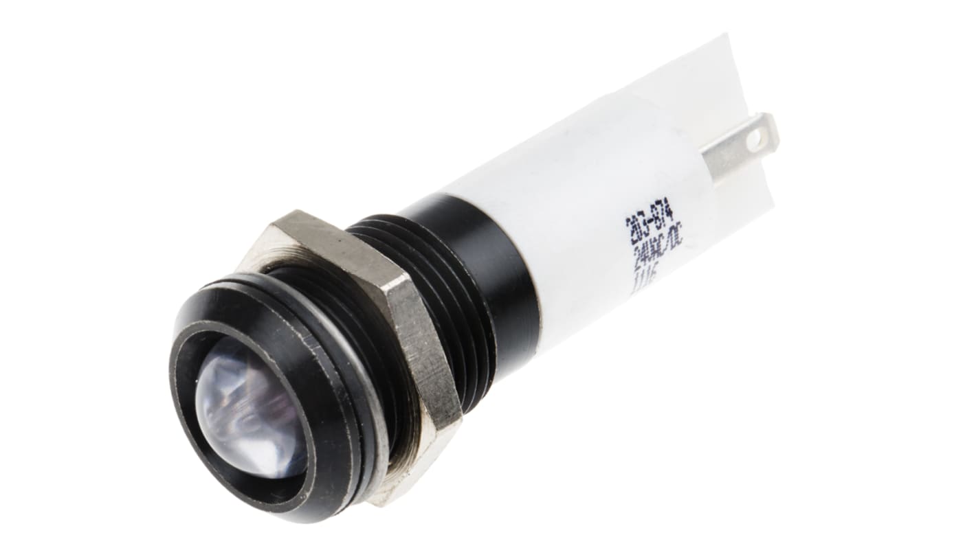 Voyant LED lumineux  Blanc RS PRO, dia. 14mm, 24V c.c., IP67