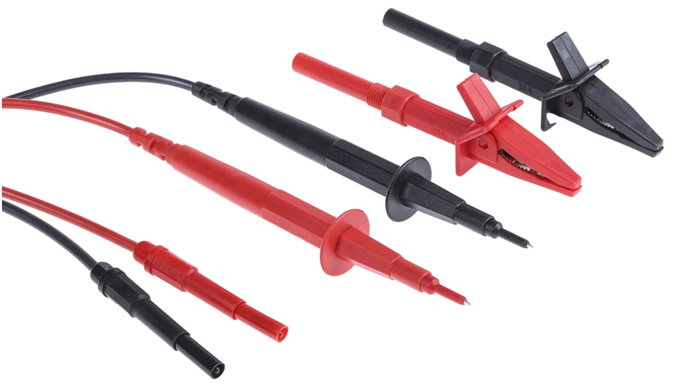 RS PRO Fused Test Lead Kit, CAT III RS