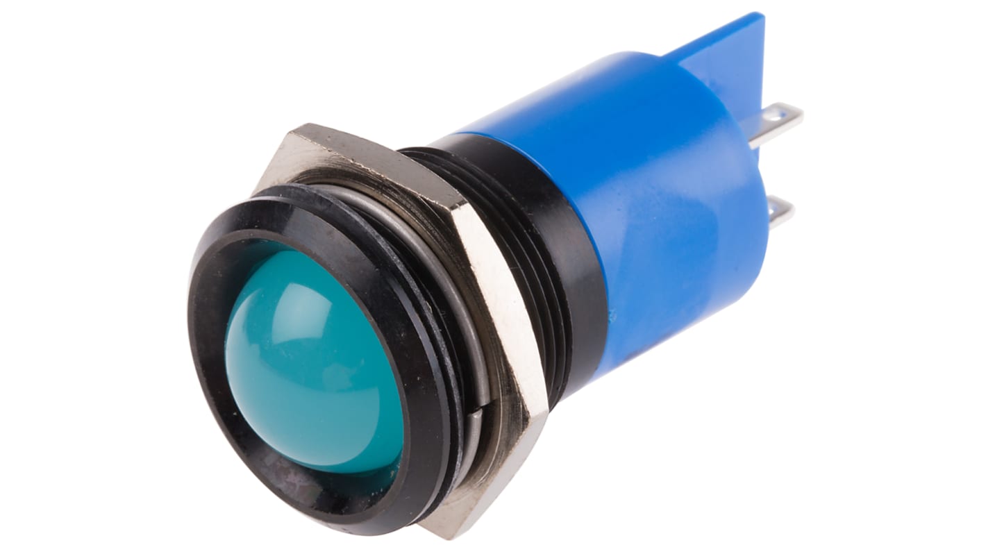 Voyant LED lumineux  Bleu RS PRO, dia. 22mm, 24V c.c.