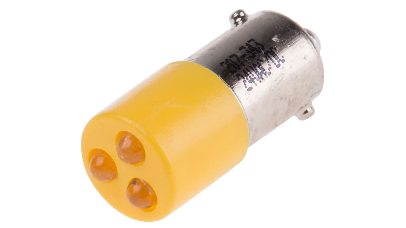 Indicatore da pannello RS PRO Giallo, foro da 25 x 10mm