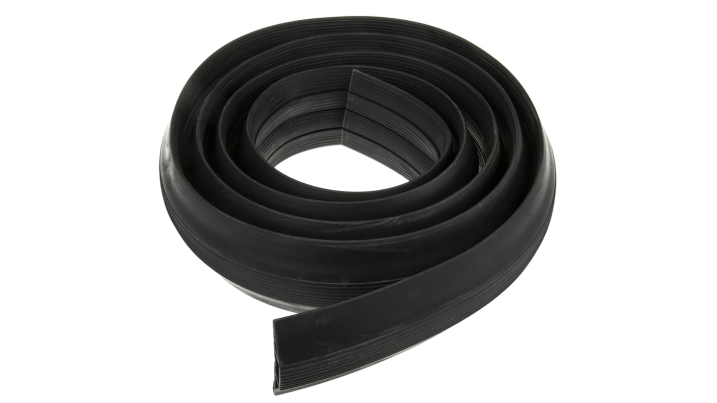 Vulcascot 3m Black Cable Cover, 23 x 13mm Inside dia.