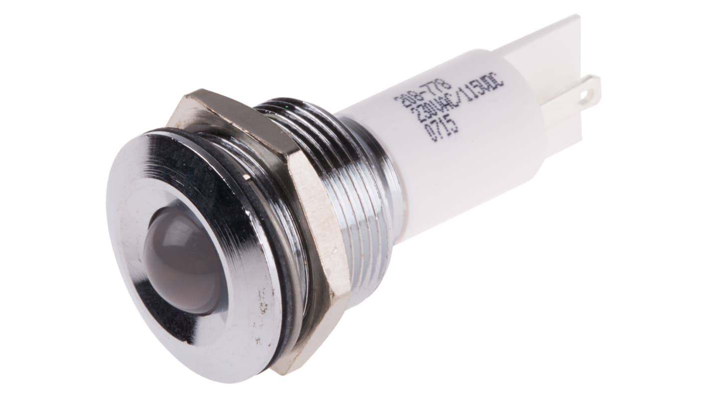 Voyant LED lumineux  Blanc RS PRO, dia. 19mm, 130 V dc, 230V c.a.