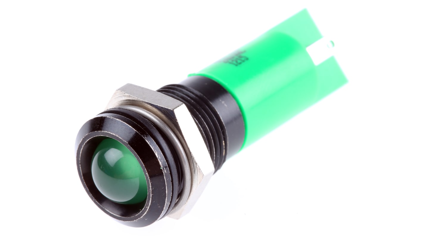 Voyant Vert RS PRO, dia. 14.5mm, 240V, IP40