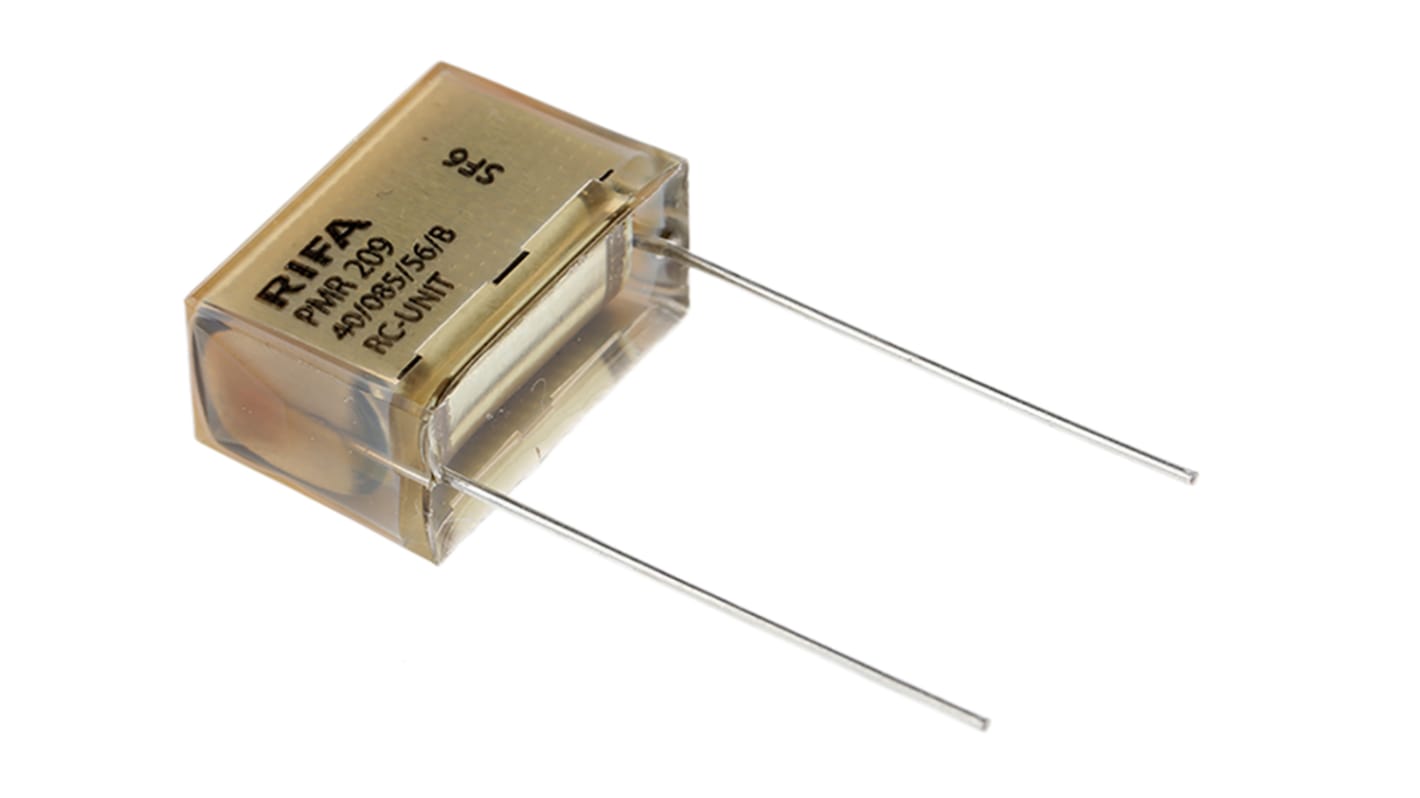 KEMET RC Capacitor 220nF 47Ω Tolerance ±20% 250 V ac, 630 V dc 1-way Through Hole PMR209 Series