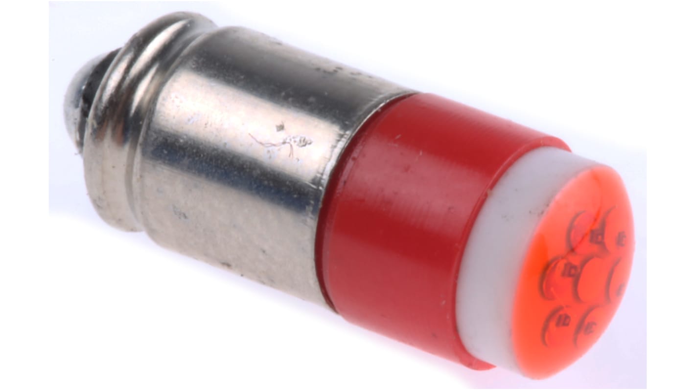 RS PRO Red LED Indicator Lamp, 24V dc, Midget Groove Base, 6mm Diameter, 40mcd