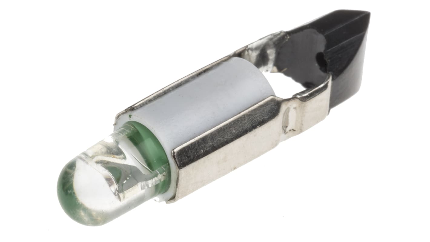 RS PRO Green LED Indicator Lamp, 24V ac/dc, Telephone Slide Base, 5.5mm