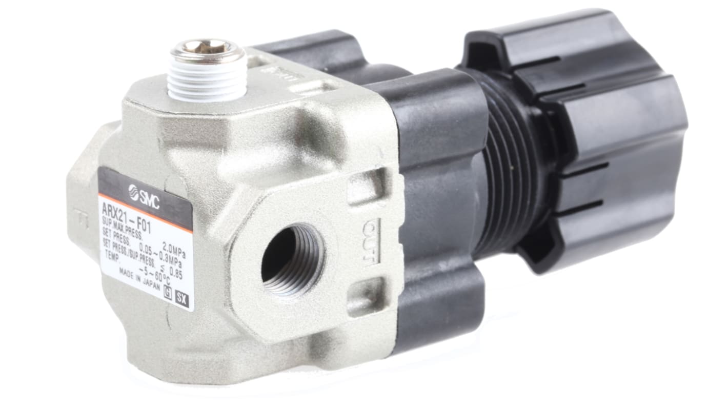 Regolatore pneumatico SMC serie ARX20, attacco G 1/8, 0.05MPa → 0.3MPa