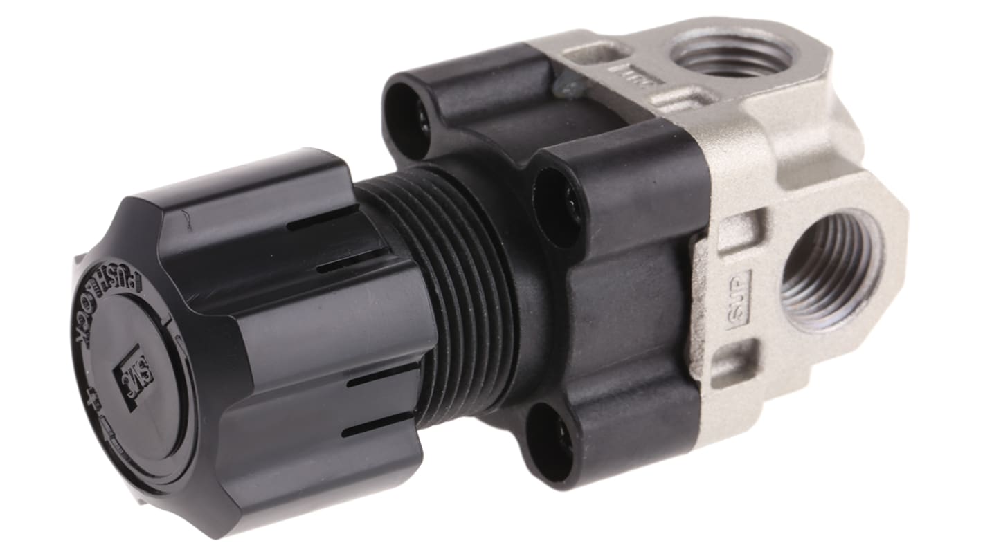 SMC G 1/4 Pneumatic Regulator - 0.05MPa to 0.3MPa, 1/4in, 2MPa max. input