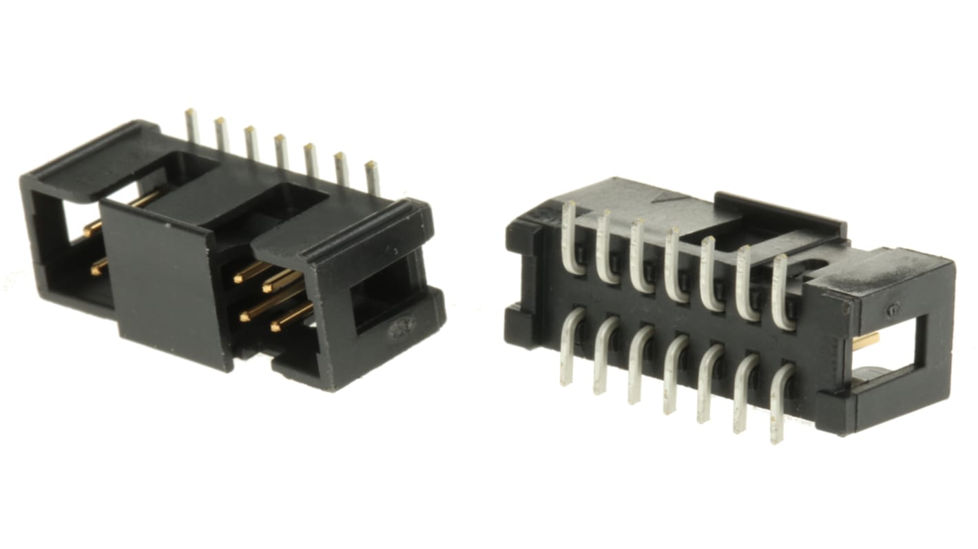 Konektor PCB, řada: 2500, Deska-Deska, Vodič-Deska, počet kontaktů: 14, počet řad: 2, rozteč: 2.54mm izolace pájením,