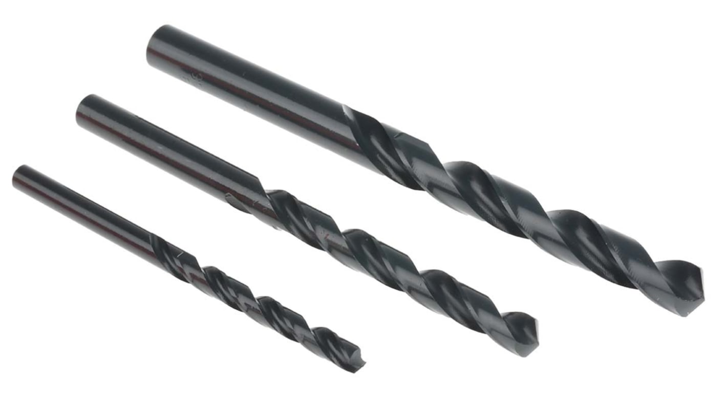 RS PRO HSS Spiralbohrer Satz 1mm → 10mm, 19-teilig für Metall