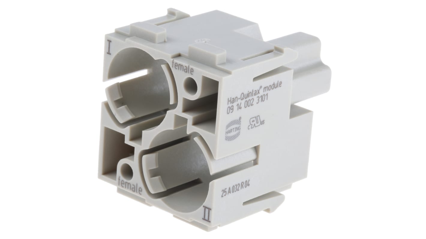 HARTING Han-Modular Heavy Duty Power Connector Housing, 2 Contacts