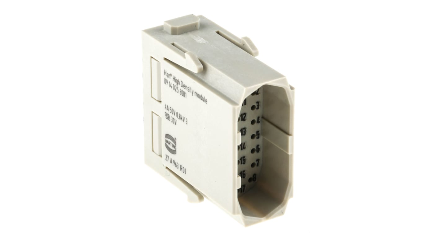 Aislante para conector industrial HARTING Macho, serie Han-Modular