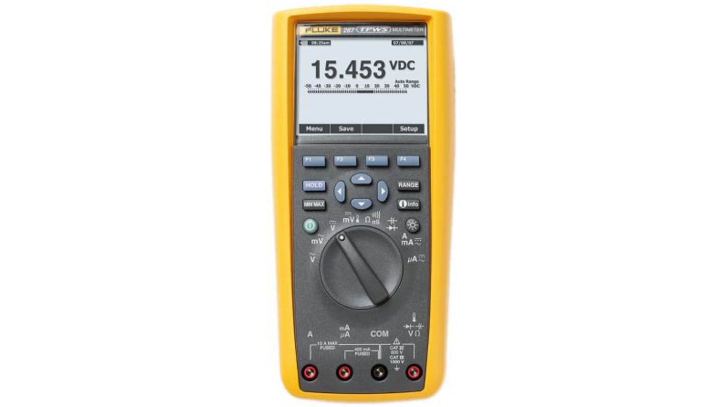 Fluke 287 Multimeter, 10A ac, 1000V ac, UKAS kalibreret