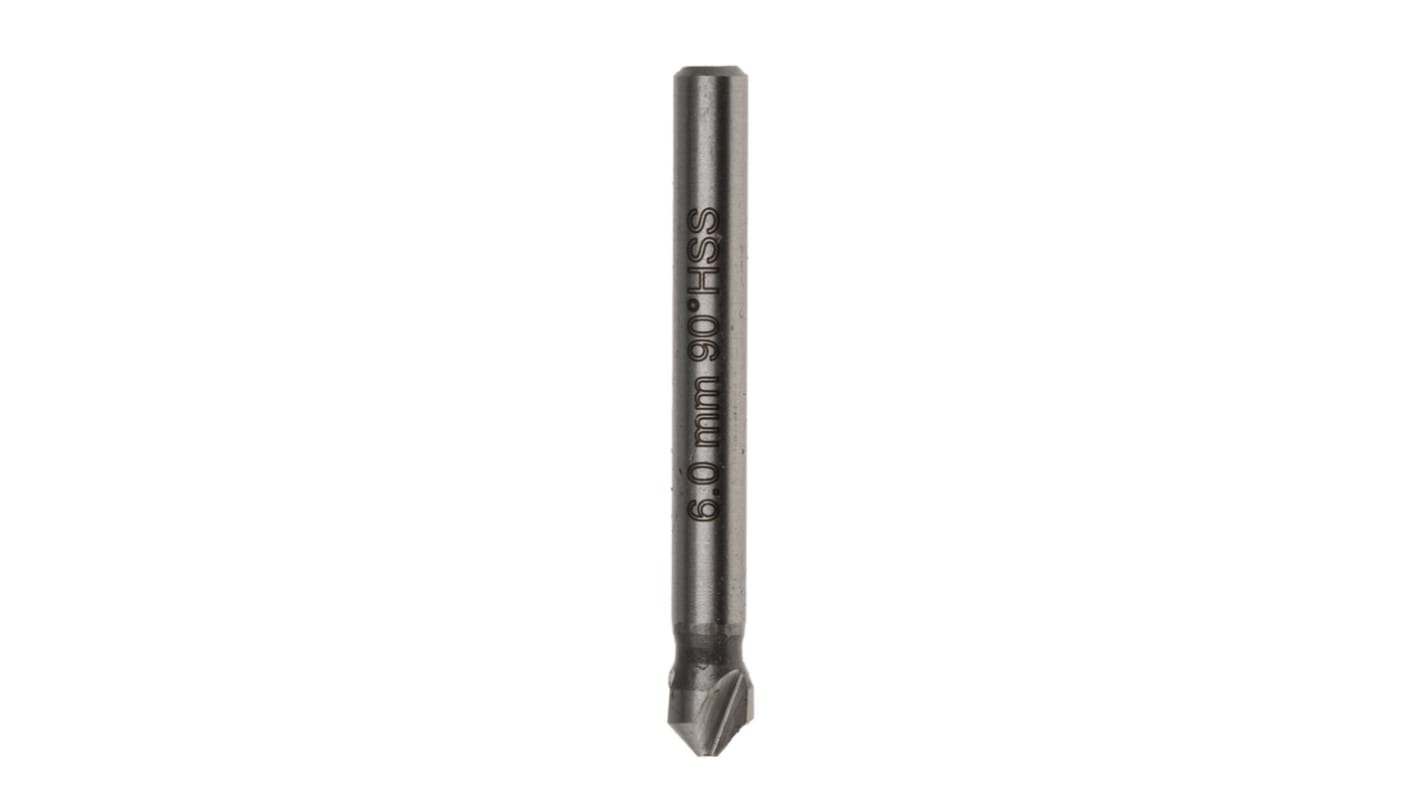 RS PRO HSS Drill Bit, 6mm Head, 3 Flute(s), 90°, 1 Piece(s)