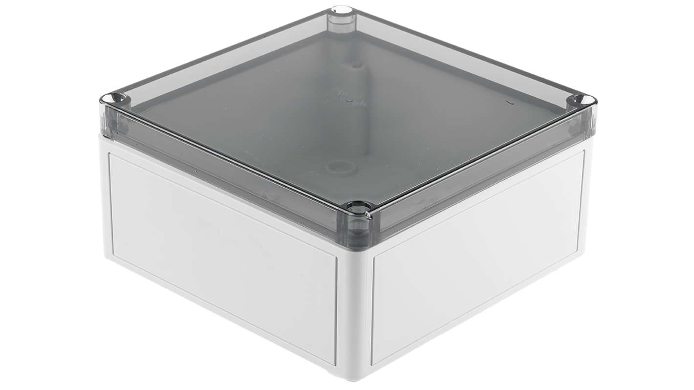 Spelsberg TK PS Series Grey Polystyrene Enclosure, IP66, Transparent Lid, 182 x 180 x 90mm