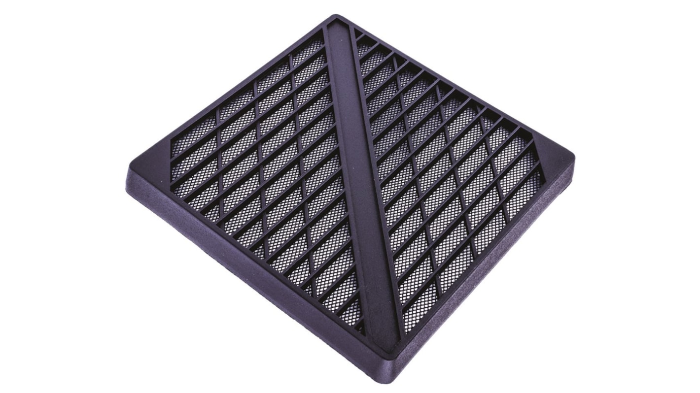 Filtro de ventilador ebm-papst de PET, dim. 126 x 126mm, con marco de plástico, para ventilador de 119mm