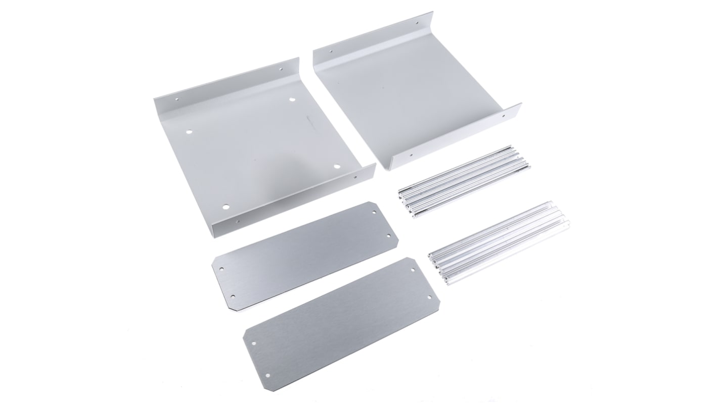Caja para instrumentación METCASE de Aluminio Gris, 180 x 185 x 65mm, IP40
