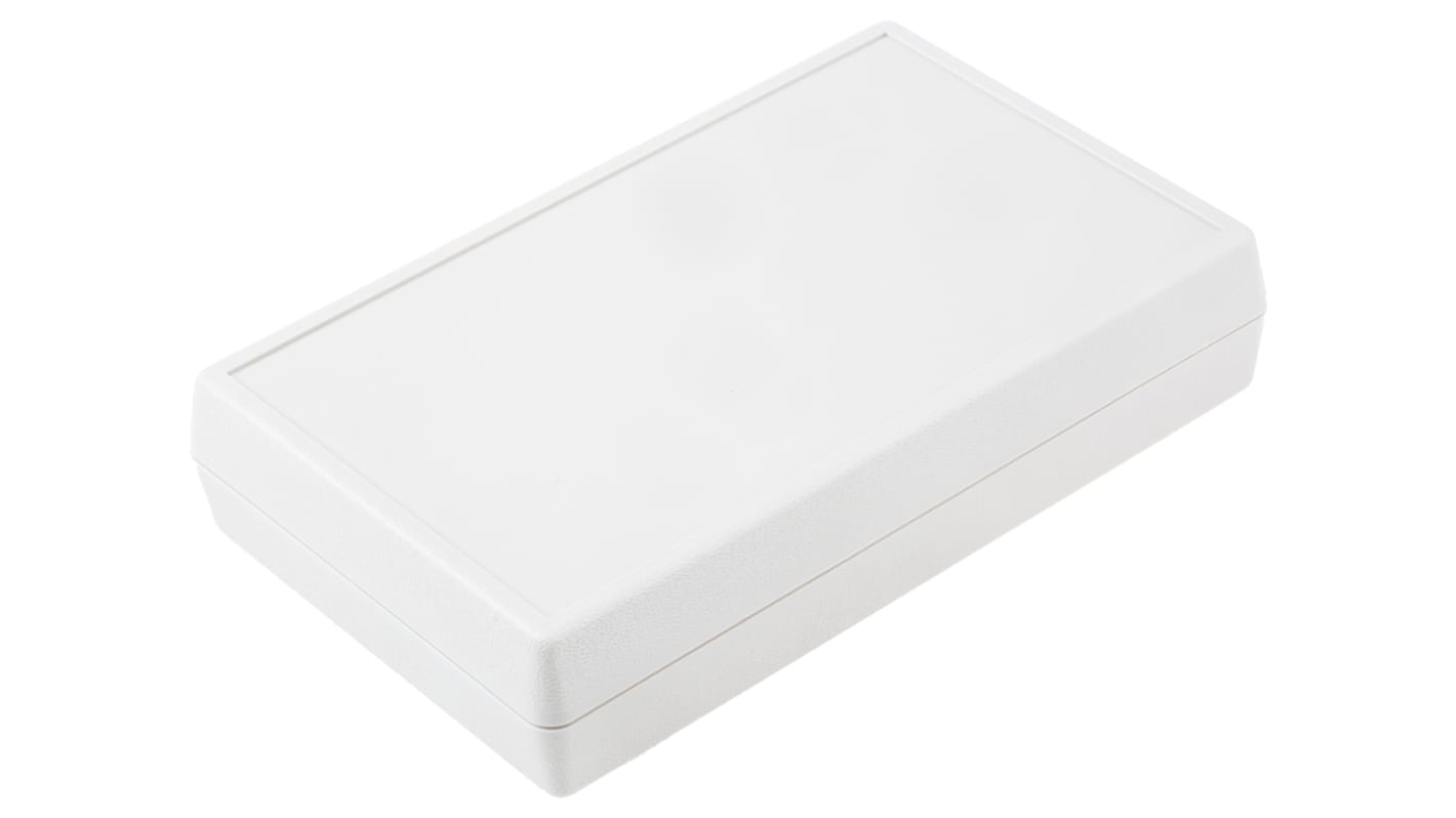 Caja portátil RS PRO de ABS Blanco, 146.1 x 91.4 x 32.7mm, con compartimento batería, muesca de teclado