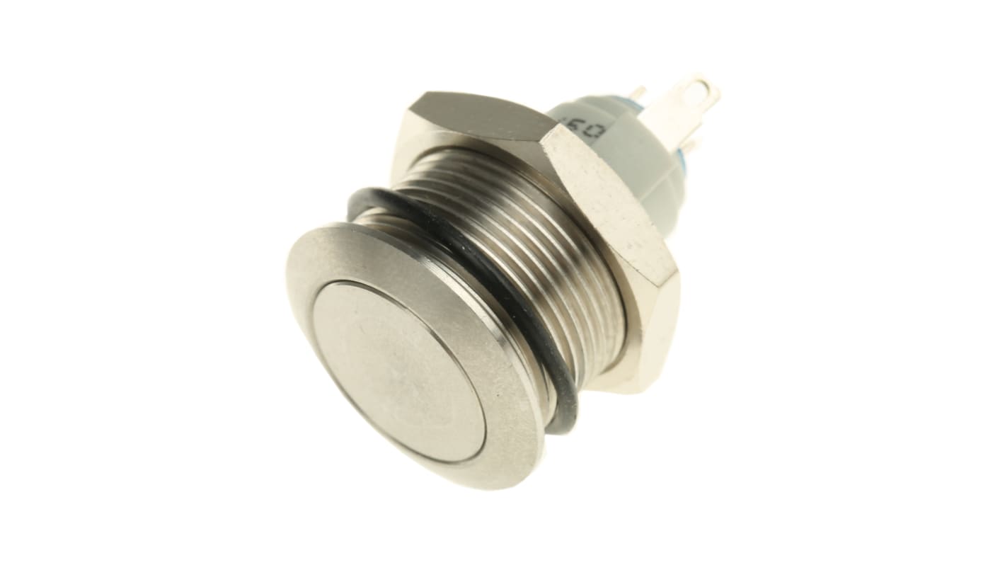 APEM Push Button Switch, Latching, 19.2mm Cutout, 48V dc, IP65