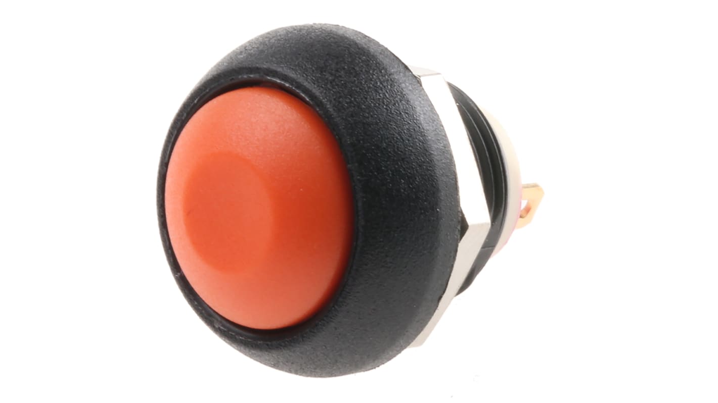 APEM IS Series Series Push Button Switch, Momentary, Panel Mount, 13.6mm Cutout, SPST, 32V ac, IP67