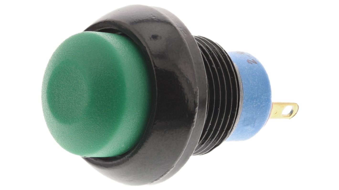 APEM Push Button Switch, Momentary, Panel Mount, 13.6mm Cutout, SPST, 28V dc, IP67