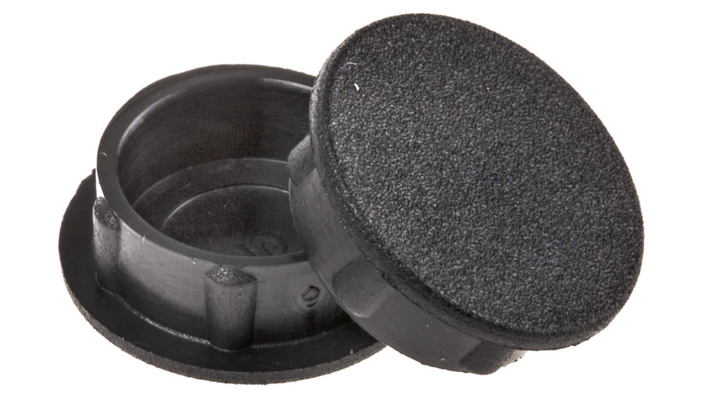 Tapa para mando de potenciómetro Sifam, diámetro 15.5mm, Color Negro
