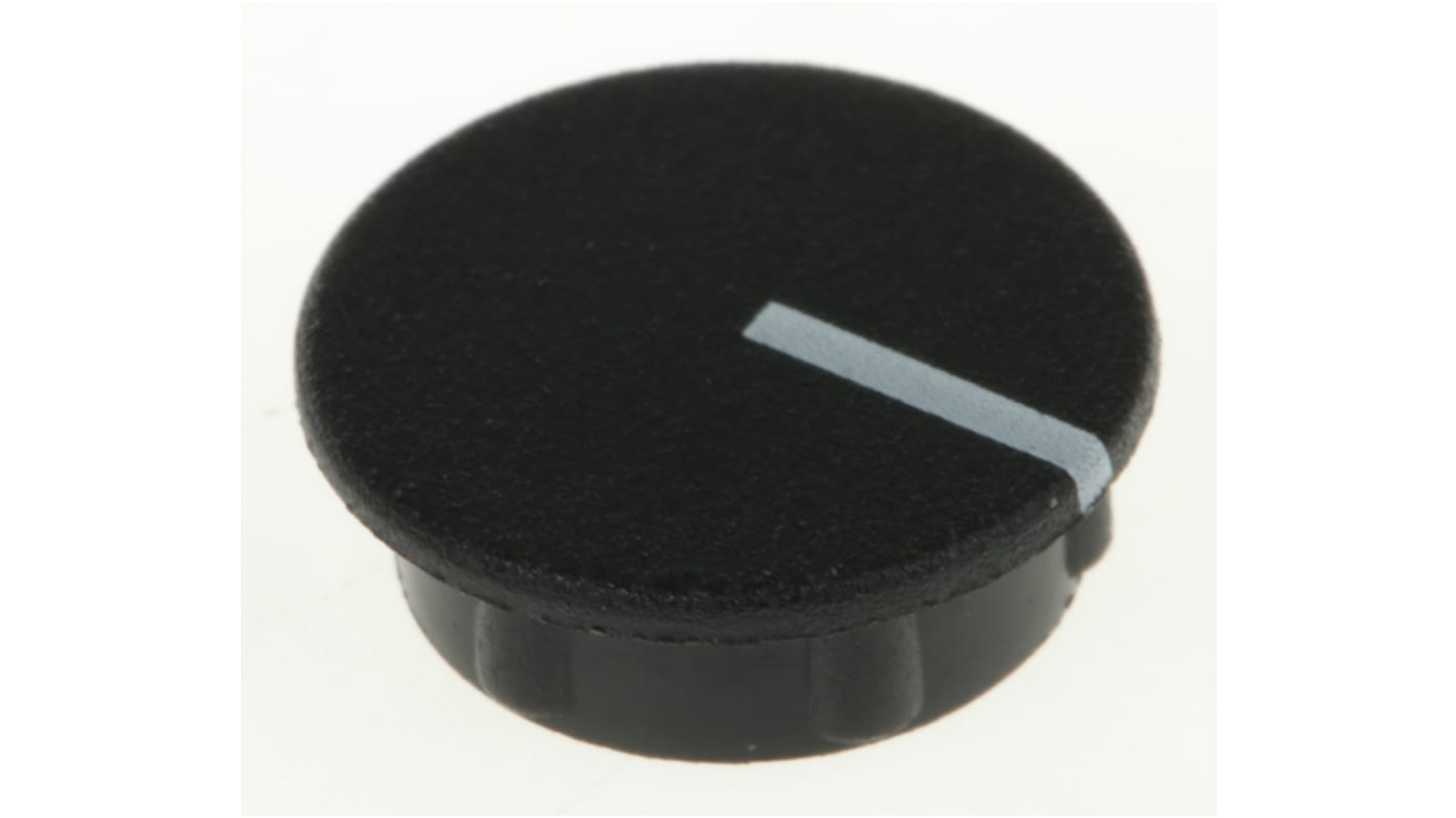 Sifam 15mm Black Potentiometer Knob Cap, C151-BLK