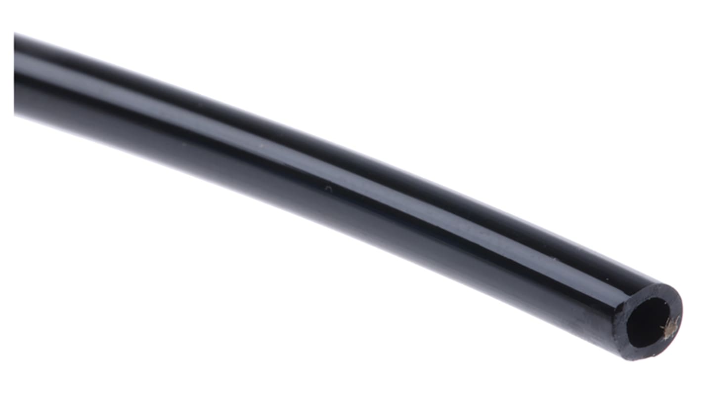 Legris 1025U Druckluftrohr Polyether PUR Schwarz, Innen-Ø 2.5mm / Außen 4mm x 25m bis 10bar