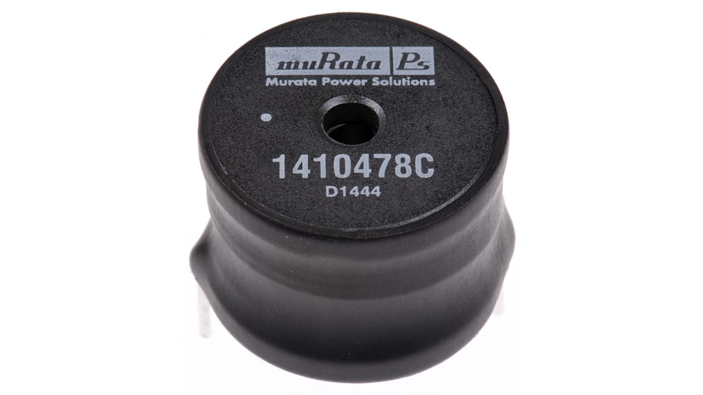 Murata 1400 Drosselspule, 100 μH, ±10%, 7.8A, Radial / R-DC 40mΩ, max. 3.3MHz, Ø 32.4mm x 21.8mm