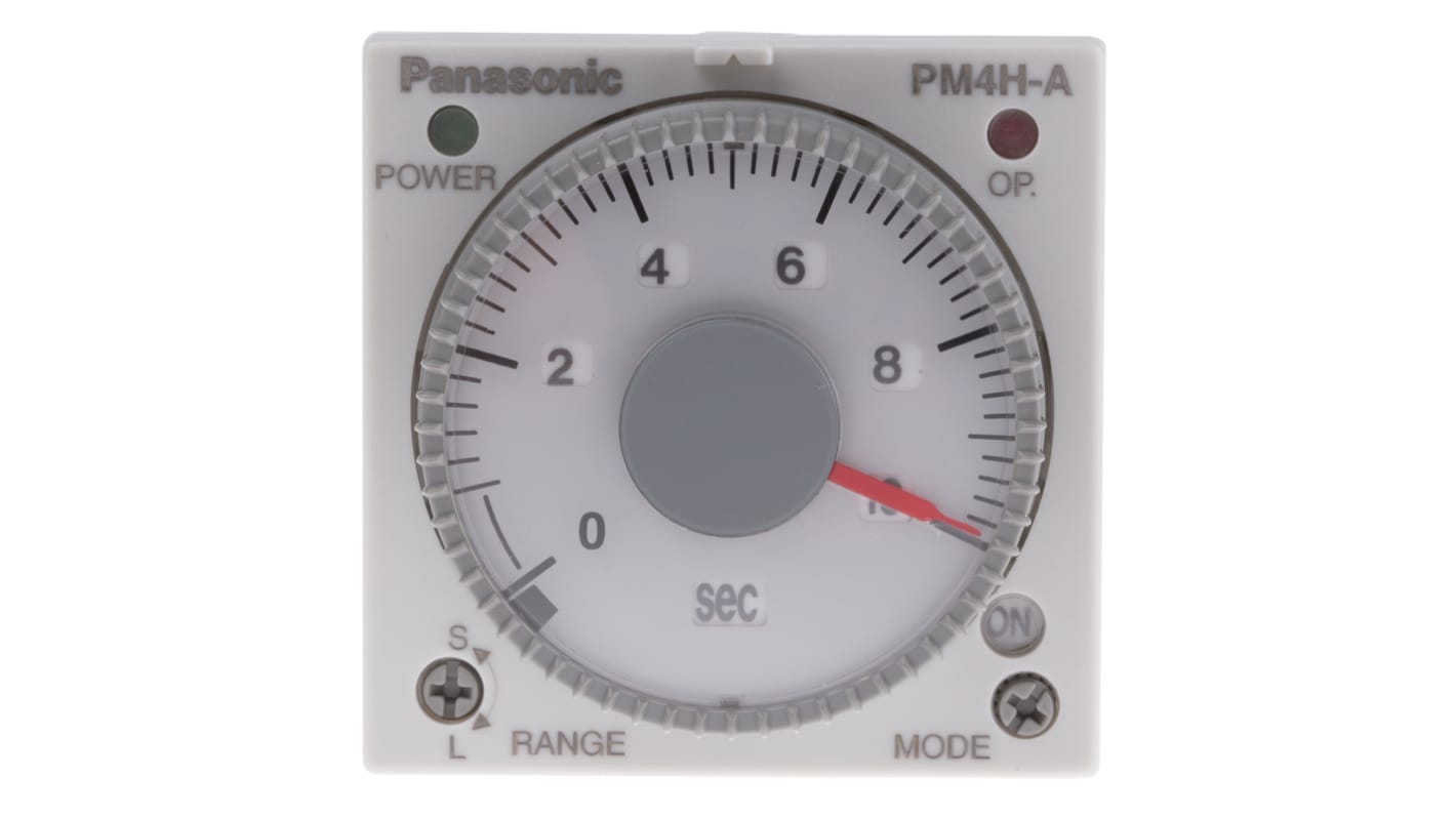 Panasonic Chassis Mount Timer Relay, 100 → 240V ac, 1 s → 500h