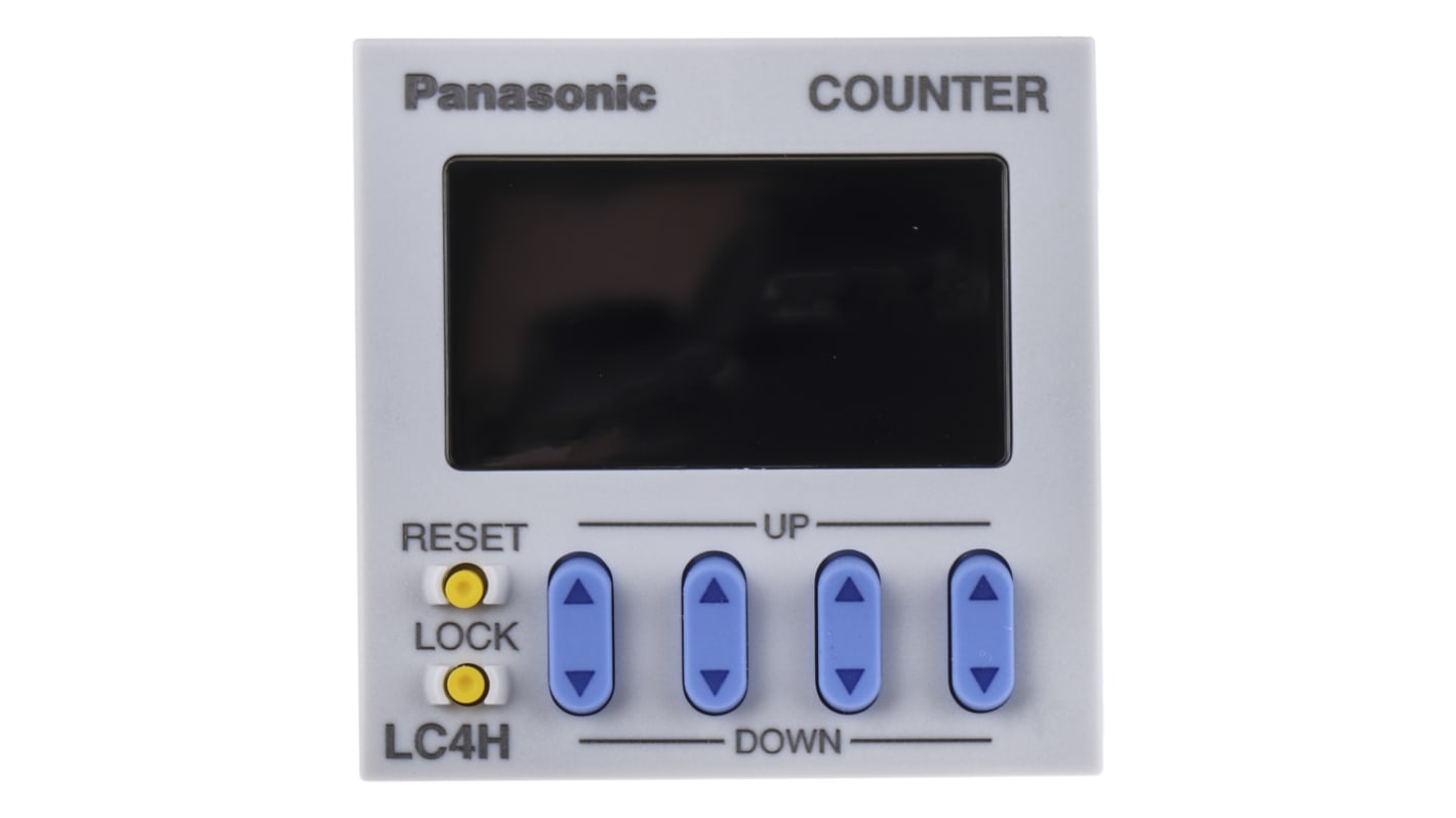 Panasonic カウンタ LCD 5kHz 4 パネル取付 LC4HR4240ACSJ