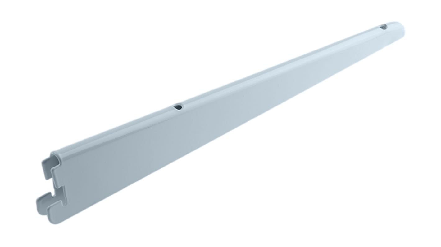 Abrazadera de montaje en pared RS PRO, Acero, Blanco, Sistema Estantería Modular x 320mm