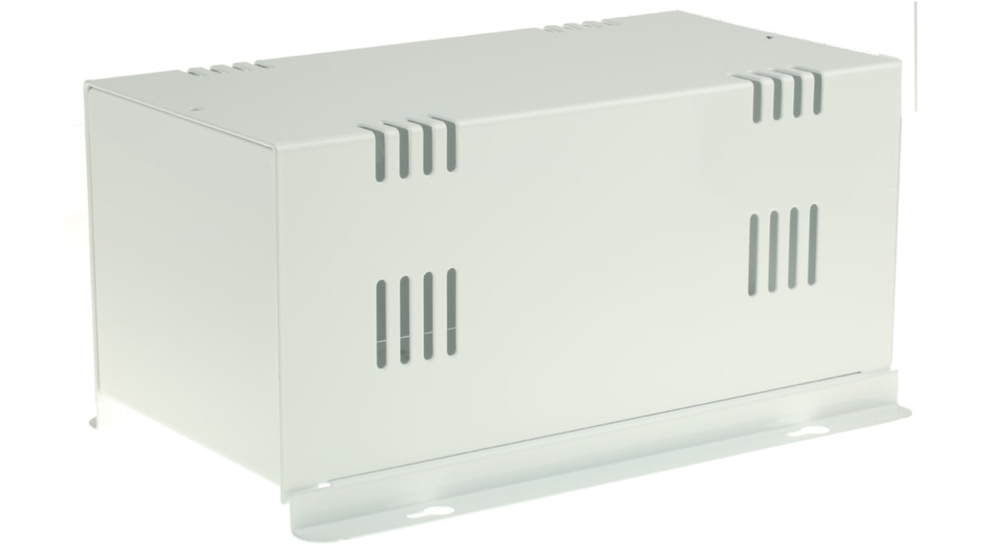 Caja para instrumentación RS PRO de Acero Laminado en Frío Blanco, , ventilada, 257 x 130 x 112mm