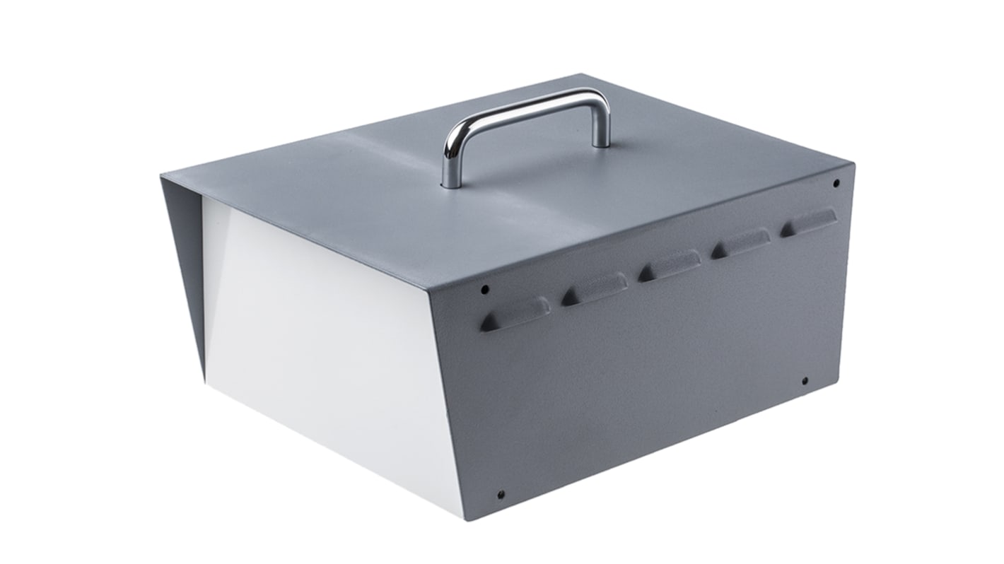 Caja para instrumentación Hammond de Acero Gris, con asa, ventilada, 248 x 197 x 121mm, IP30