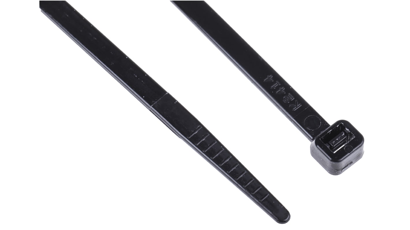 Serre-câble RS PRO 368mm x 4,8 mm Noir en Nylon 66