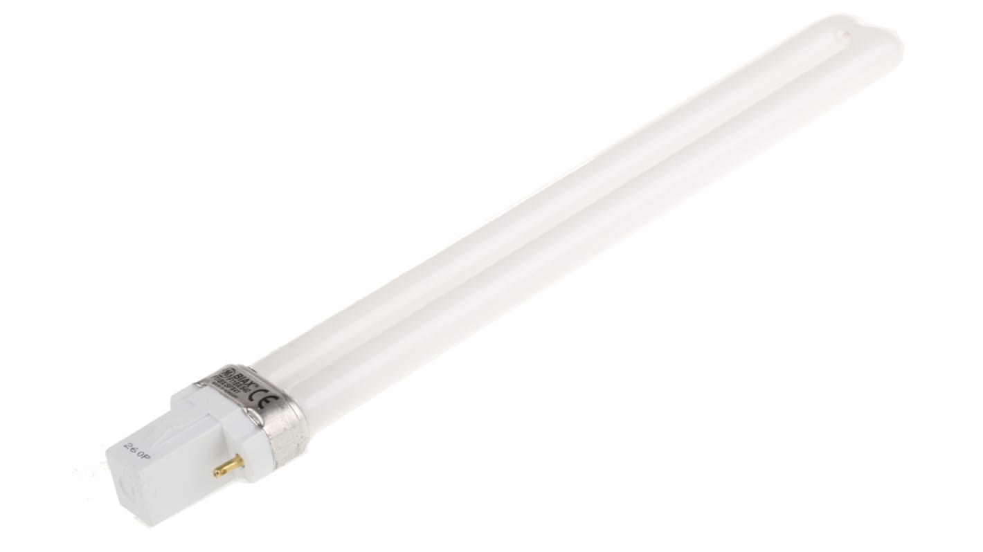 Lampadina fluorescente GE con base G23, 11 W, 4000K (Bianco freddo), Tubo accoppiato