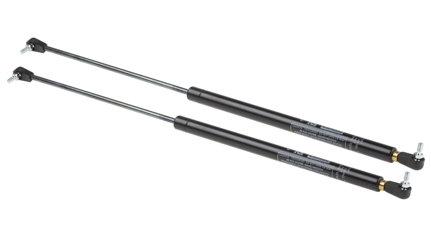 Camloc Steel Gas Strut, with Ball & Socket Joint, End Joint, 440mm Extended Length, 200mm Stroke Length